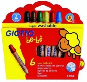 Giotto 4696 Be-be Lapices C/6+Afilador 4664