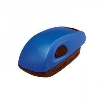 Sello stamp mouse Colop 20 azul índigo almohadilla negra