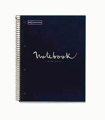 Cuaderno microperforado Miquel Rius Note Book-1 80h 90g cuadrícula 5x5 A4 azul