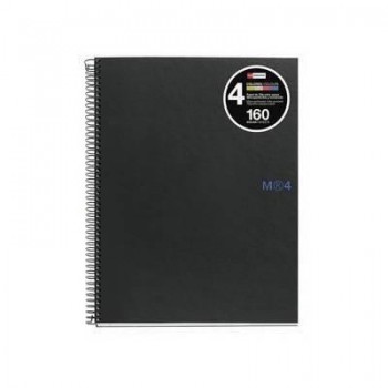 Cuaderno microperforado Miquel Rius Note Book-4 160h cuadrícula 5x5 A5 negro