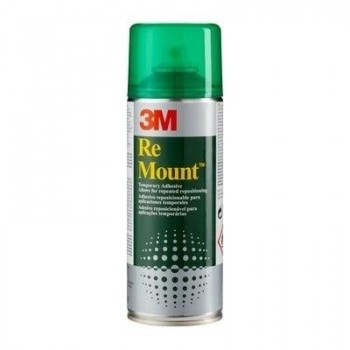 Pegamento en spray 3M Remount reposicionable y retirable bote de 400ml 7100025604