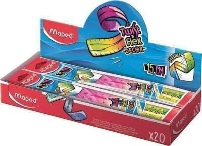 Regla Maped 279115 flexible 15cm Twist Decor bolsa