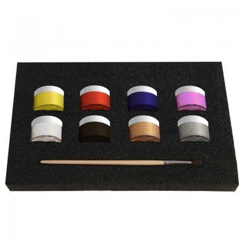 Set Maquillaje Alpino Liquido (8 coloresx10g + pincel + folleto) DL000100