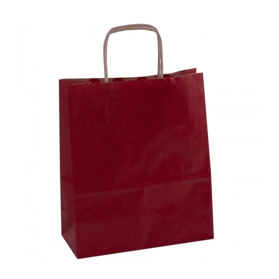 Bolsa kraft Apli 102068 rojo 18x8x21cm 100g 50 unidades