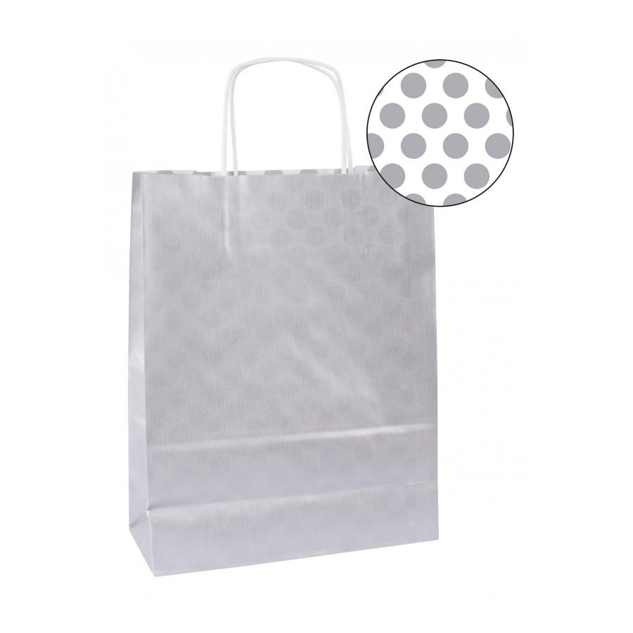 Bolsa kraft Apli 101850 plata 25x11x31cm 100g 50 unidades