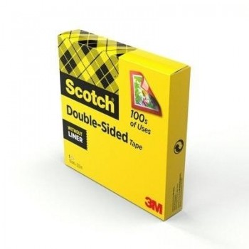 Cinta adhesiva 3m 665/1933 Scotch  de doble cara, 1 rollo de 19 mm x 33 m