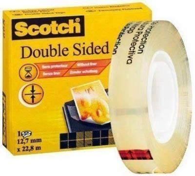 Rollo cinta Scotch 12.7mmx22.8m doble clara 665/1223