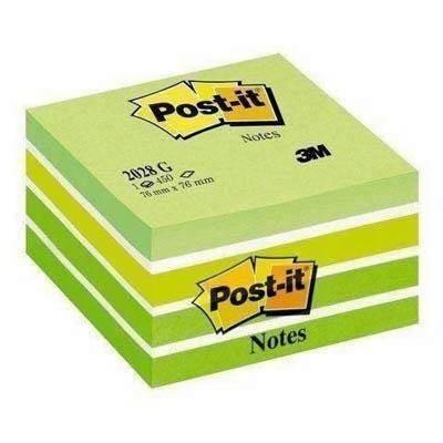 Cubo notas Post-it 2028G 76x76mm verde pastel