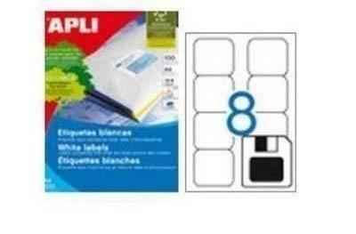Etiquetas imprimibles Apli 02417 70x71,9 100 hojas