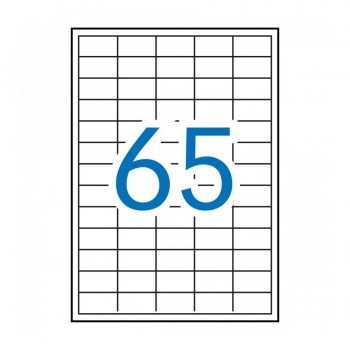 Etiquetas imprimibles Apli 01776 blancas permanentes 38x21,2mm 500 hojas 32500 unidades