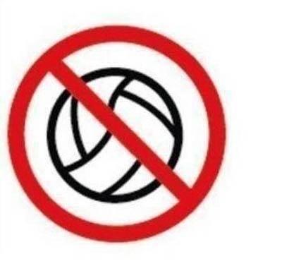 Etiqueta señalización Apli 11338 prohibido jugar pelota