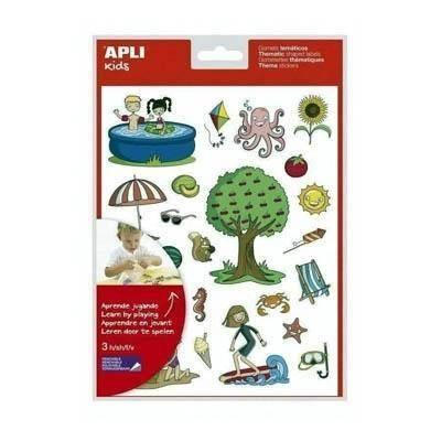 Gomets temáticos Apli 11437 casa 3 hojas