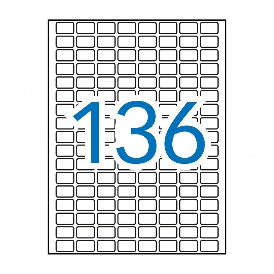 Etiquetas imprimibles A5 Apli 01859 10x16mm sobre 15 hojas 2040 unidades