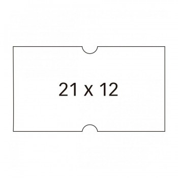 Etiquetas Apli 100911 blanca removible 21x12mm 6 rollos 1000 unidades/rollo para etiquetadoras 101418 y 101948