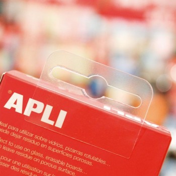 Colgadores adhesivos Apli 10586 plástico 100 unidades