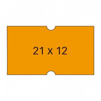 Etiquetas Apli 101566 fluorescente removible 21x12mm 6 rollos 1000 unidades/rollo para etiquetadoras 101418 y 101948