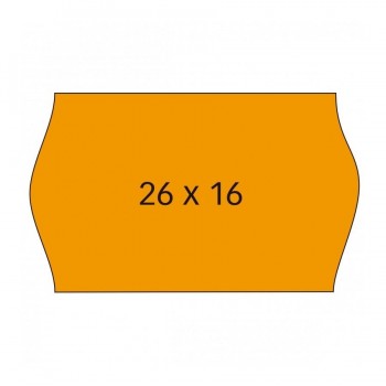 Etiquetas Apli 101719 fluorescente removible 26x16mm 1 6 rollos de 1000 unidades para etiquetadoras 101419 y 102365