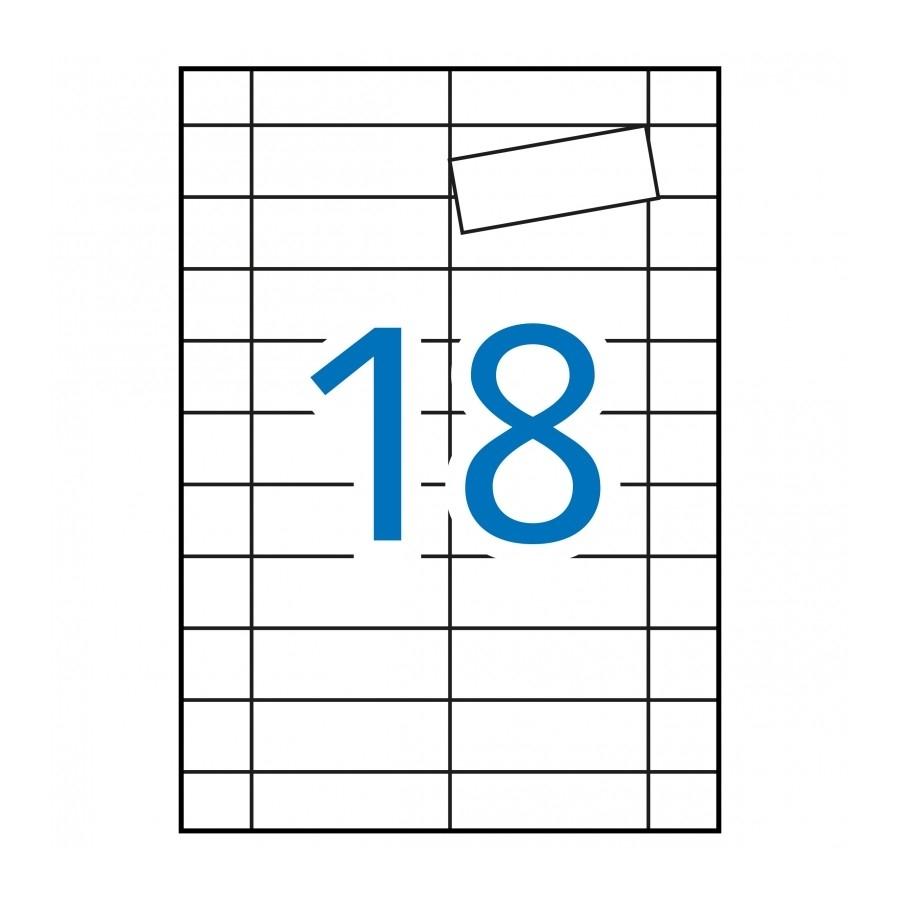 Etiquetas magnéticas Apli 10388 imantadas 80x28mm 5 hojas 90 unidades