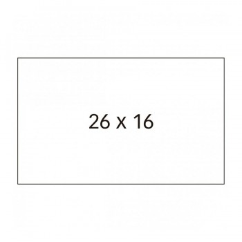 Etiquetas Apli 100917 blancas permanentes 26x16mm para etiquetadoras 101419 y 102365 6 rollos 1000 unidades/rollo