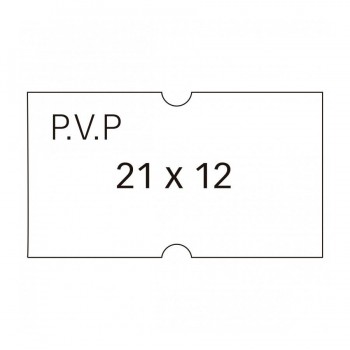 Etiquetas Apli 101949 blancas removibles 21x12mm PVP 6 rollos de 1000 unidades