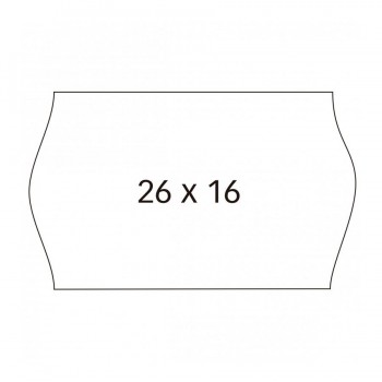 Etiquetas etiquetadora Apli 100922 blancas permanentes 26x16mm 6 rollos de 1000 unidades