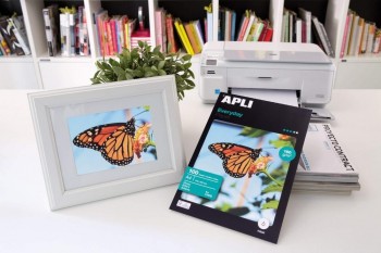 Papel fotográfico brillante Apli everyday inkjet