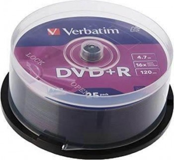 DVD Verbatim +R Tarta de 25 43500