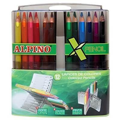 Lápices Alpino colores estuche (12 unidades)