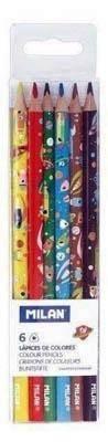 Lapiz Milan caja de 6 colores 072331506SHP super heroes