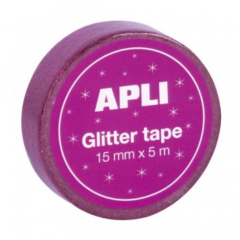 Expositor Apli 18520 rollo cinta glitter 15mmx5m 60 unidades