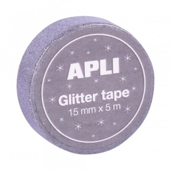 Expositor Apli 18520 rollo cinta glitter 15mmx5m 60 unidades