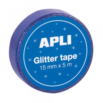 Expositor Apli 18520 rollo cinta glitter 15mmx5m 60 unidades
