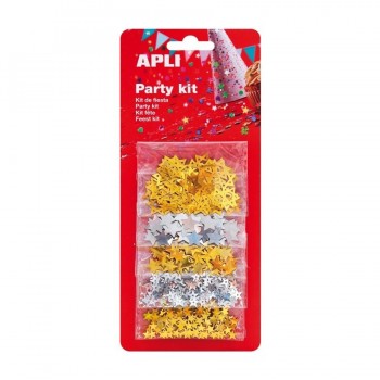 Estrellas confeti Apli 13823 surtidas 2g 5 unidades