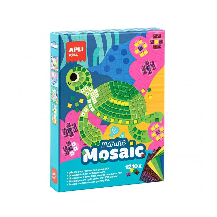 Mosaico goma eva mundo marino Apli 13911