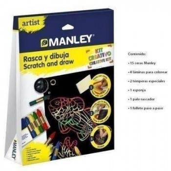 Pack Manley MNC00008 rasca y dibuja