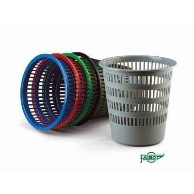 Papelera Faibo 306 Plastico Burdeos Rejilla