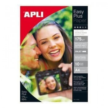 Papel Inkjet Apli 10688 Doble GLOS A4 10H. 175GR.