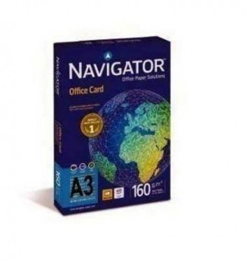 Papel A3 160GR. Paquete 250H Navigator Office Card