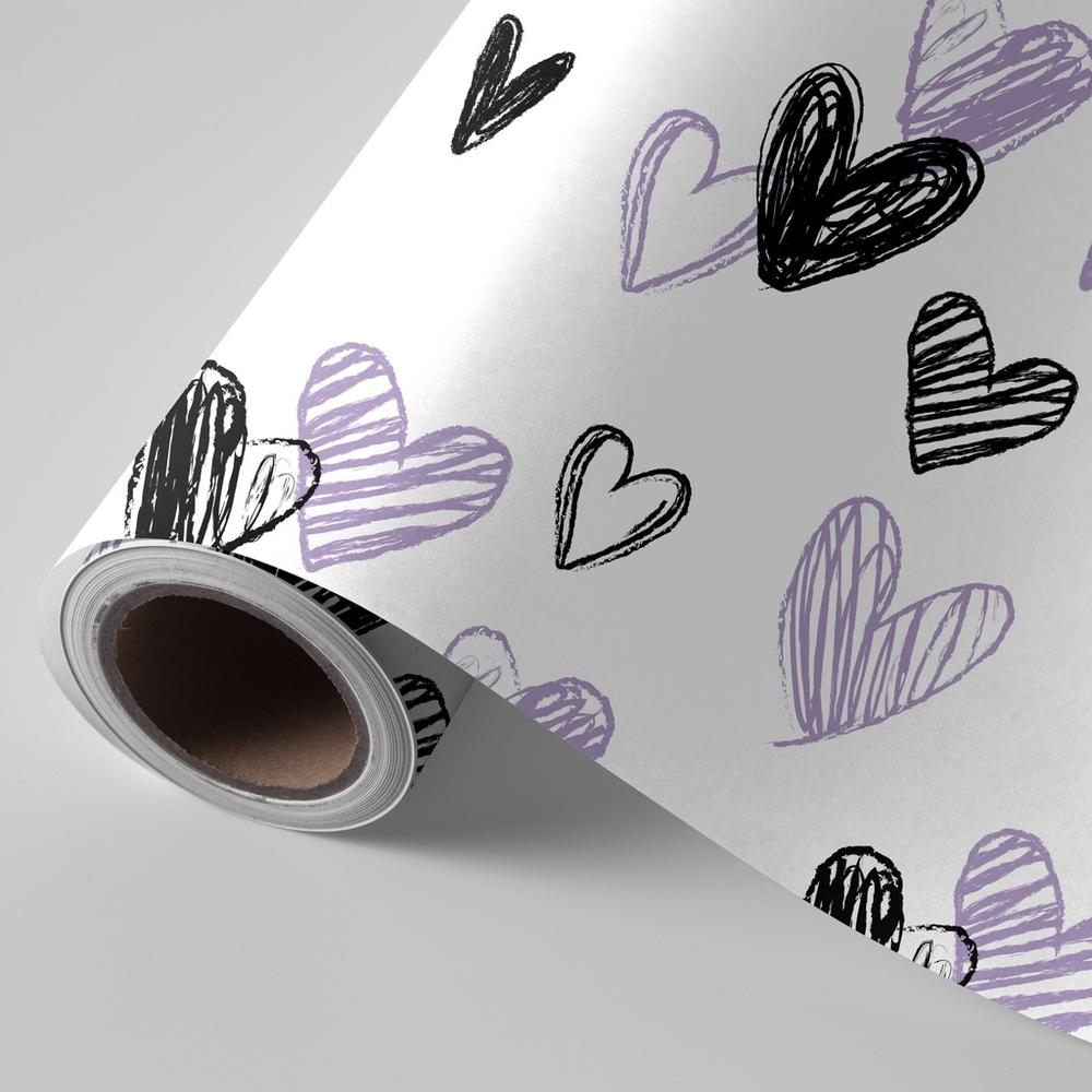 Bobina Fantasia litos 62 centimetros 3150201 Pryse 4 kilos Corazones lila