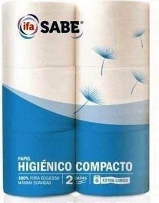 Papel higienico Sabe b/6 073845 2 capas 34 metros