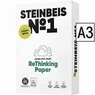 Papel A3 paquetes 500 80 gramos reciclado Steinbeis 141689