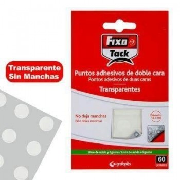 Pincha Fixo tack puntos caja de 24 20700 transparente