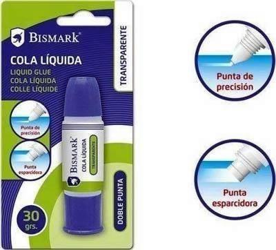 Cola liquida Bismark transparente doble punta 30gr 329409