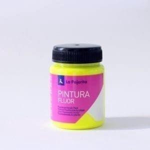 Pintura fluorescente Pajarita F-01 amarillo canario bote 375ml 116713