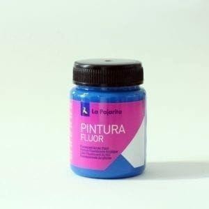 Pintura fluorescente Pajarita F-05 azul luminoso bote 375ml 116413