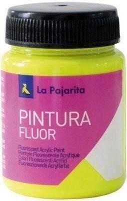 Pintura fluorescente Pajarita F-01 amarillo canario bote 75ml 116716