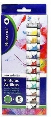 Pintura acrilica Bismark 327025 surtido p/12 tubo 12ml.