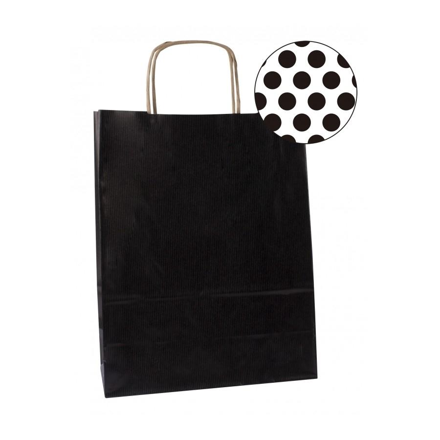 Bolsa kraft negro 100 gramos Apli paquete 50 unidades 25*11*31