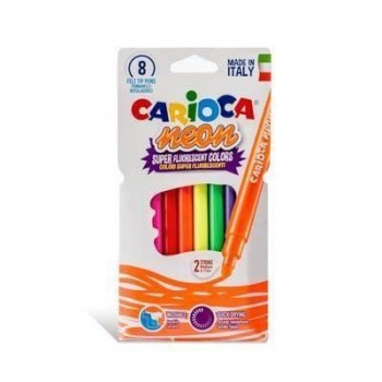 Rotulador Carioca C/8 color neon 42785