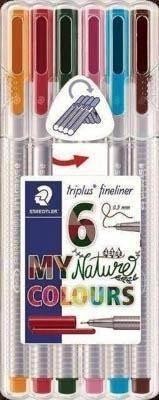 Rotulador Staedtler Triplus Fineliner b/6 naturales 334 SB6CS203